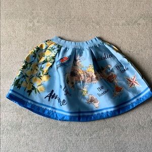 Girls Cute printed skirt - Luxe Satin Material